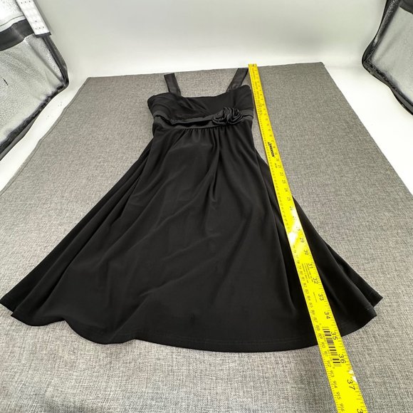 Taboo Mini Dress Evening Party Formal Wear Sleeveless Black Rose Large Junior - Picture 6 of 11